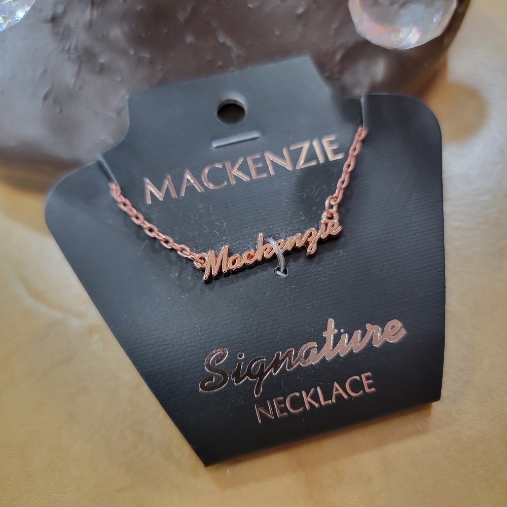MACKENZIE Personalized Necklace In Rose Gold